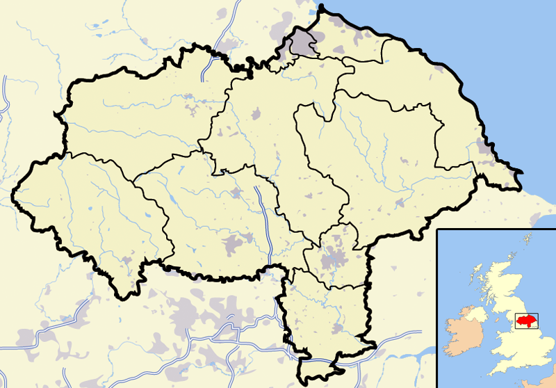 Bestand:North Yorkshire outline map with UK.png