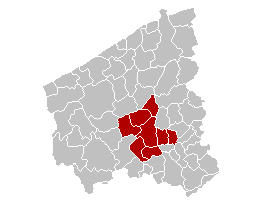 Bestand:Arrondissement Roeselare Belgium Map.png