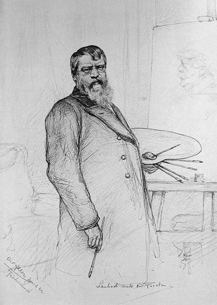 Bestand:Franz von Lenbach malt Bismarck.jpg