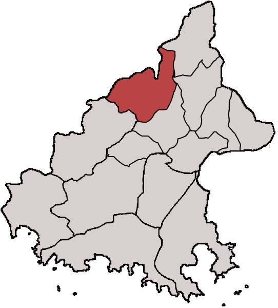 Bestand:Location of Tugu District, Trenggalek.png