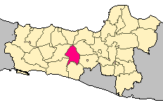 Het regentschap Wonosobo in de Indonesische provincie Midden-Java