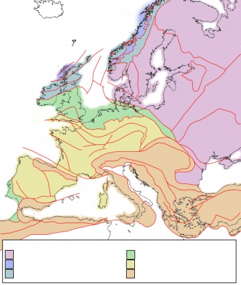 Tectonische kaart Europa