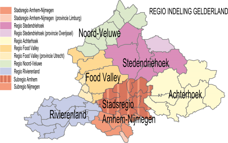 Bestand:Regio indeling Gelderland.png