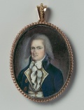 William Verstille: George Henry Remsen' (waterverf op ivoor), 1780