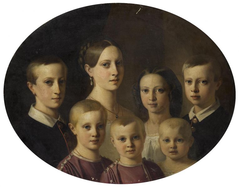 Bestand:Duke of Oldenburg's children by V.J. De Gronckel (1853, Hermitage).jpg