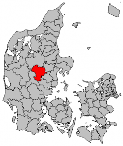 Locatie van gemeente Silkeborg