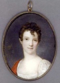Heinrich Jacob Aldenrath: Jongedame met zijden kleed, ca. 1800