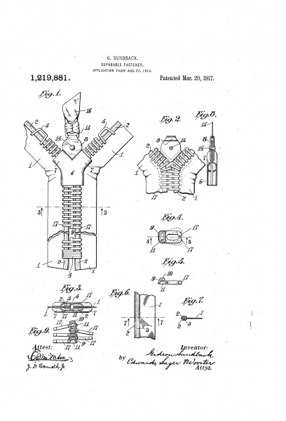 Bestand:001 Sundback zipper 1917 patent.jpg