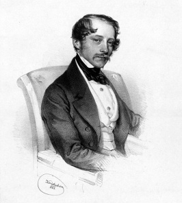 Otto Nicolai - lithografie van Joseph Kriehuber, 1842
