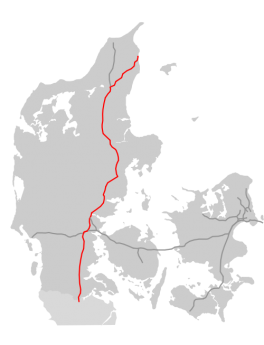 Europese weg 45 in Denemarken (Denemarken)