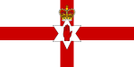 Vlag van United Kingdom Northern Ireland / Tuaisceart Éireann / Northern Ireland / Norlin Airlann